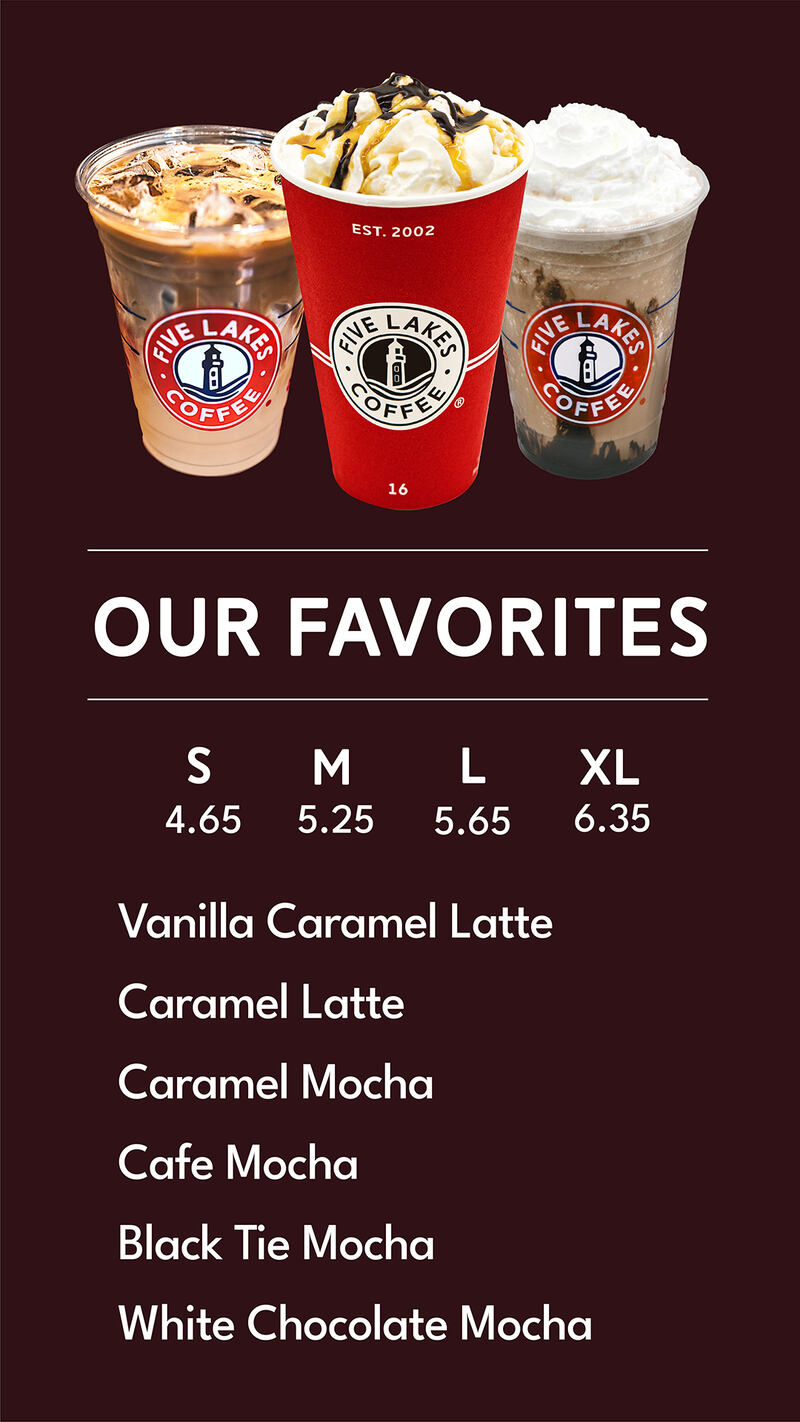 Coffee Menu Vertical