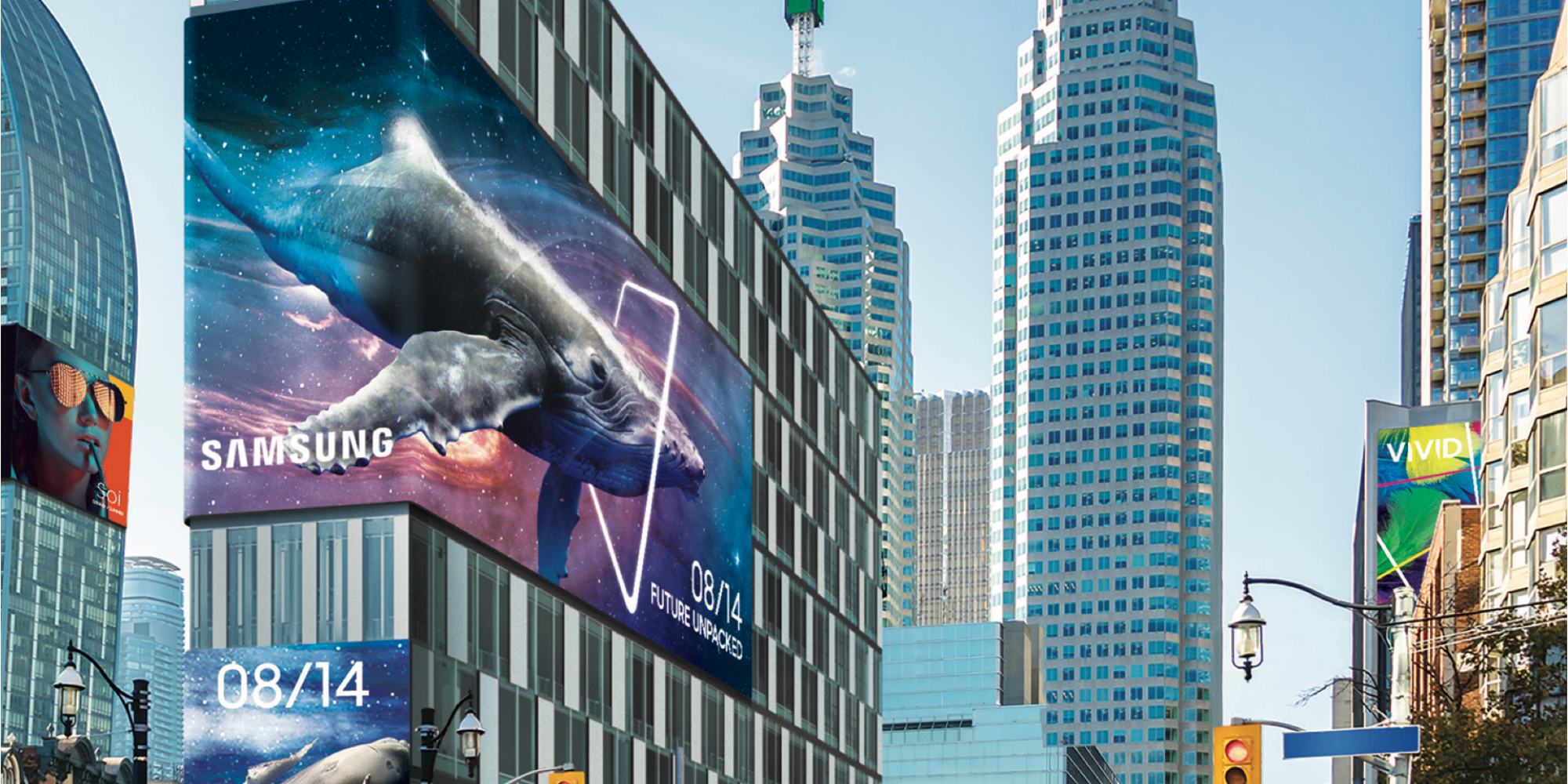 Samsung digital signage LED screen outdoor