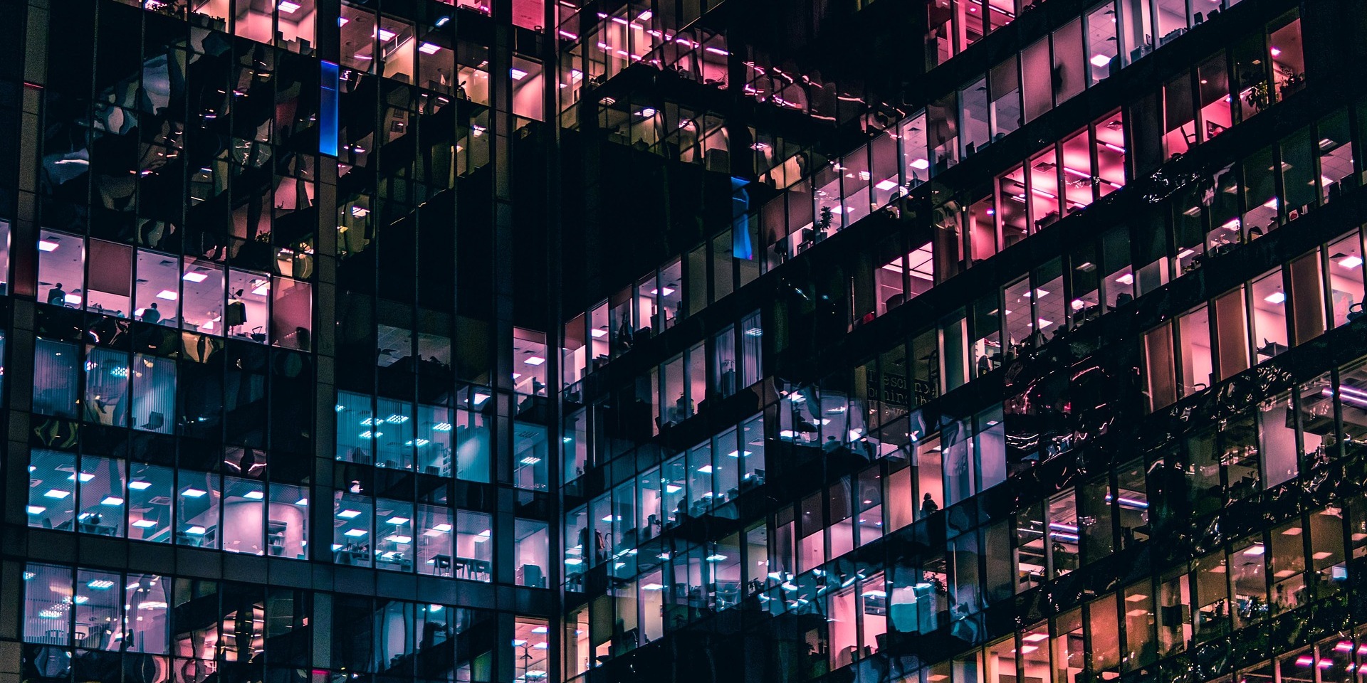 Business Building at Night